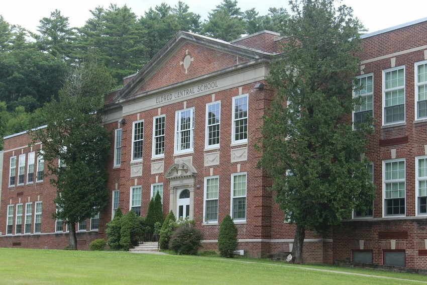 Eldred Central School. Image published by the Sullivan County Democrat; photographer credit unconfirmed.