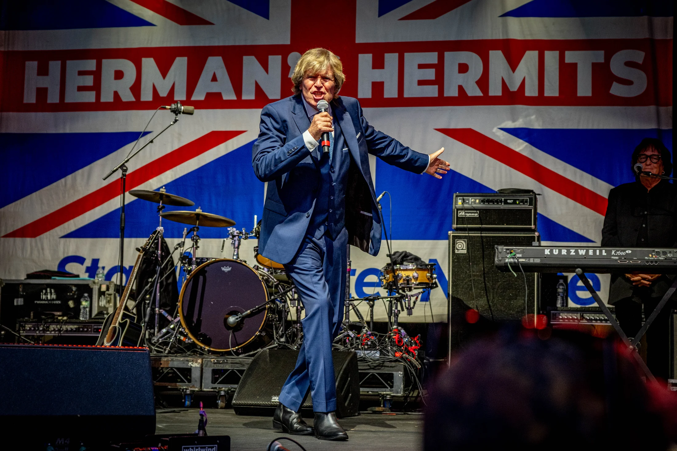 Peter Noone performs with Herman’s Hermits at Bethel Woods’ 20th anniversary celebration.