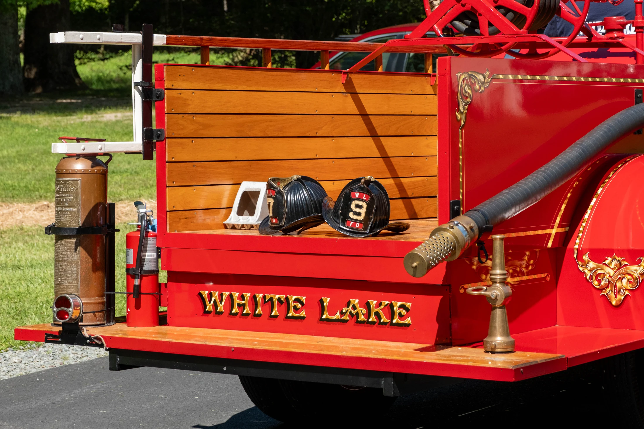 White Lake’s antique fire apparatus displays historic firefighting equipment.
